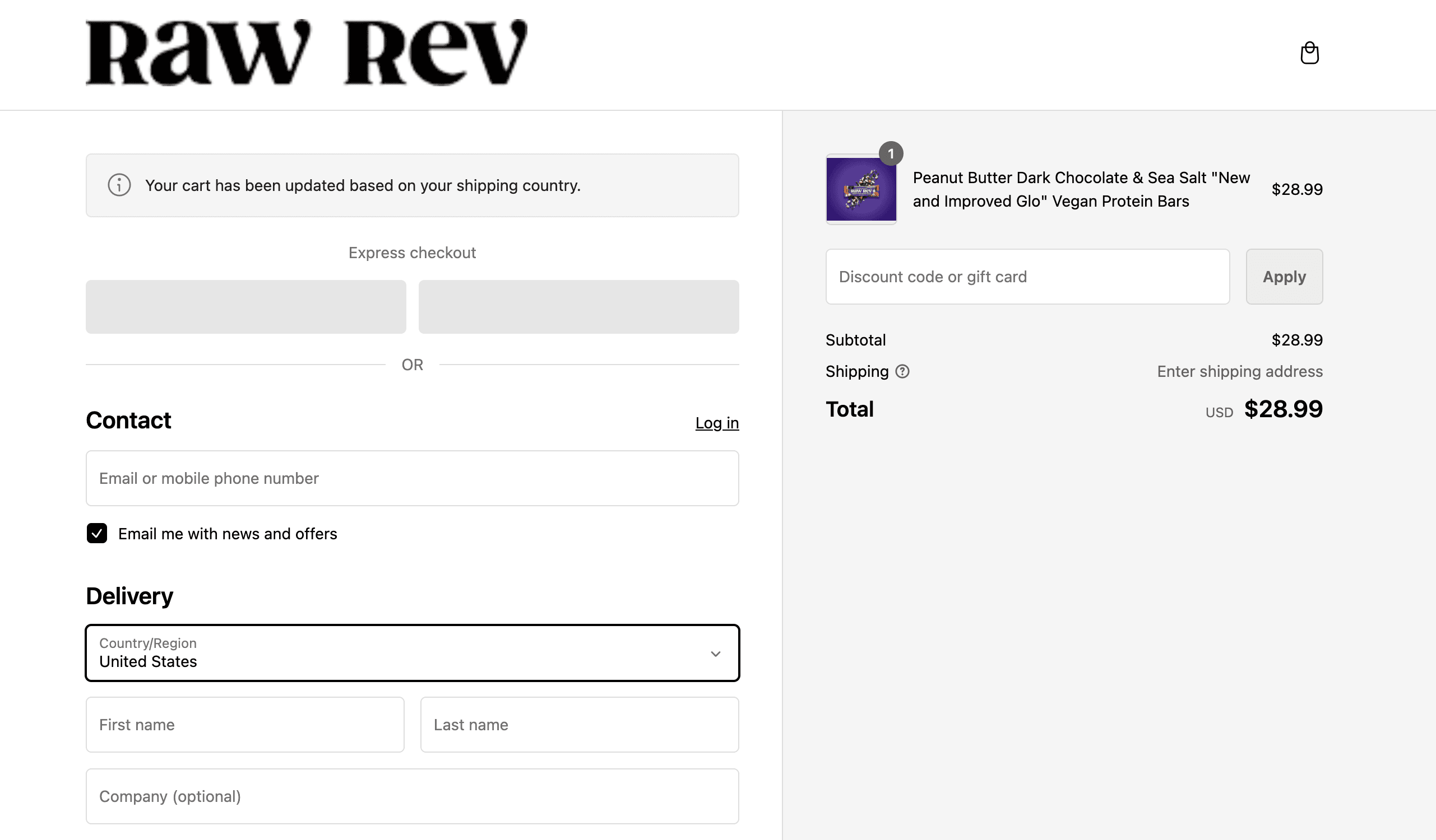 How to apply Raw Rev coupon code